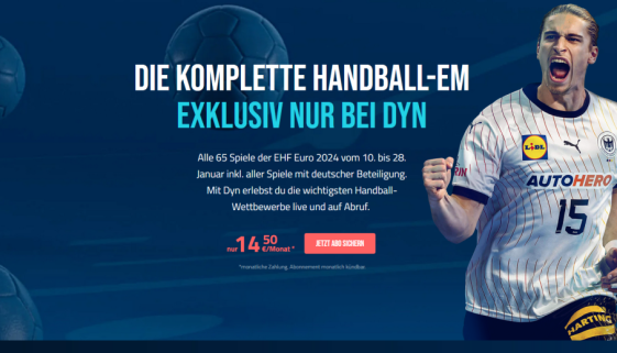 Handball-EM 2024 exklusiv bei Dyn